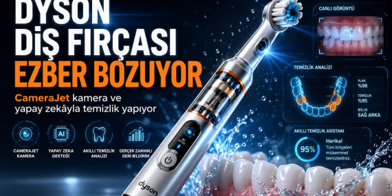 Dyson Diş Fırçası Ezber Bozuyor CameraJet Kamera ve Yapay Zekâyla Temizlik Yapıyor