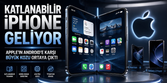 Katlanabilir iPhone Geliyor Apple’ın Android’e Karşı Büyük Kozu Ortaya Çıktı