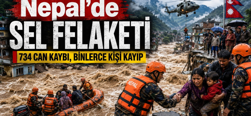 Nepal’de Sel Felaketi 734 Can Kaybı, Binlerce Kişi Kayıp